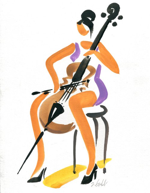 Vienna-cellist by André Baldet