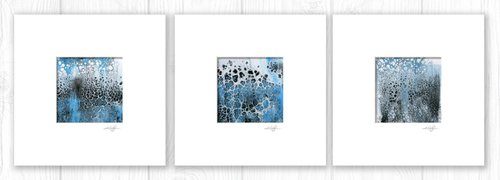 Song Of The Journey Collection 16 - 3 Abstract Paintings in mats by Kathy Morton Stanion by Kathy Morton Stanion