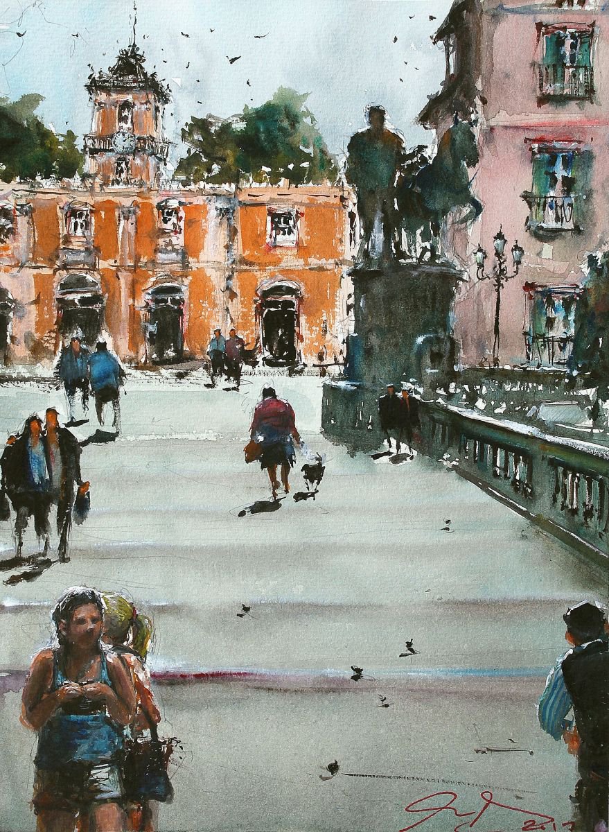 Up to Piazza del Campidoglio by Maximilian Damico