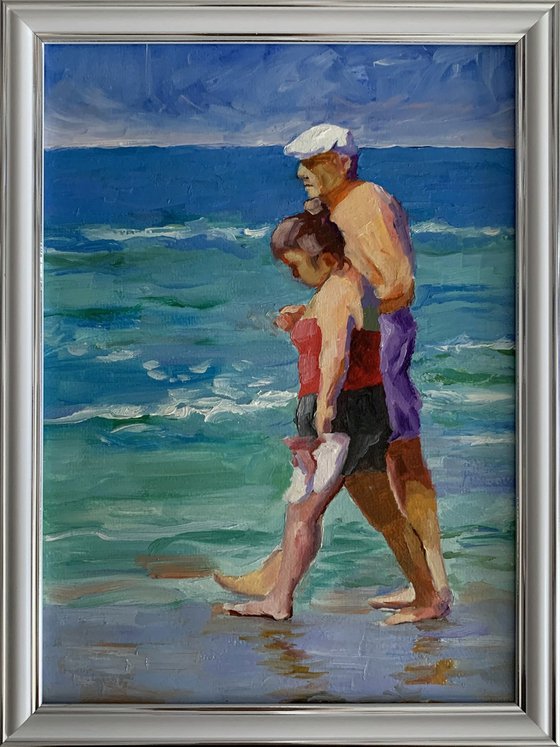 Couple on the beach.