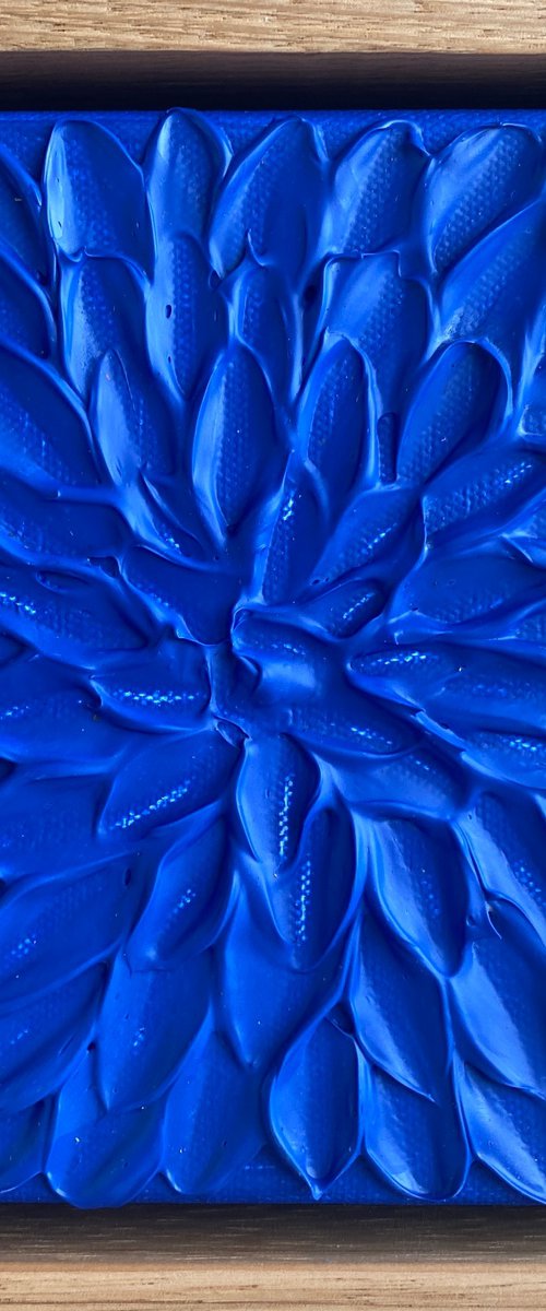 Blue abstract mini by Guzaliya Xavier