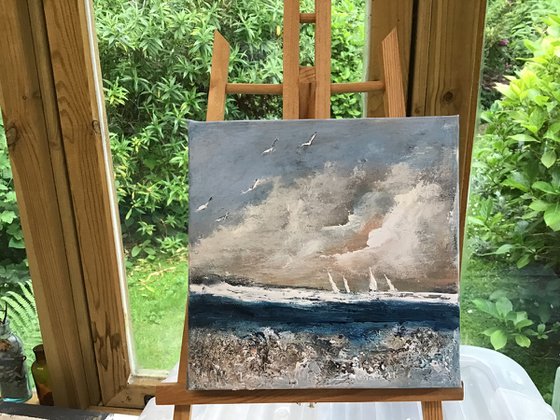 FOUR BOATS GO SAILING