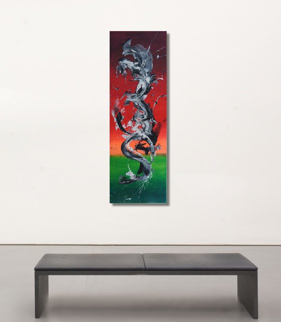 Spirits Rising V (Spirits Of Skies 075071) (50 x 150 cm) XXL vertical (20 x 60 inches)