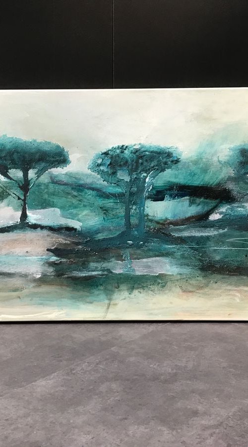 Landscape in green by Tiny de Bruin