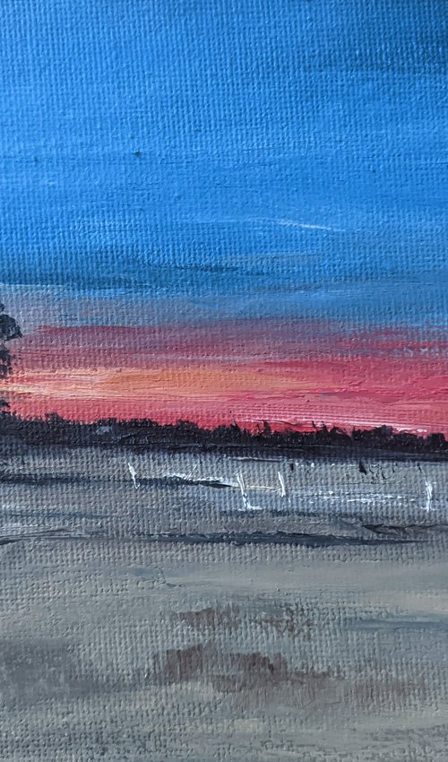 Miniature Buckinghamshire landscape by Jo Earl