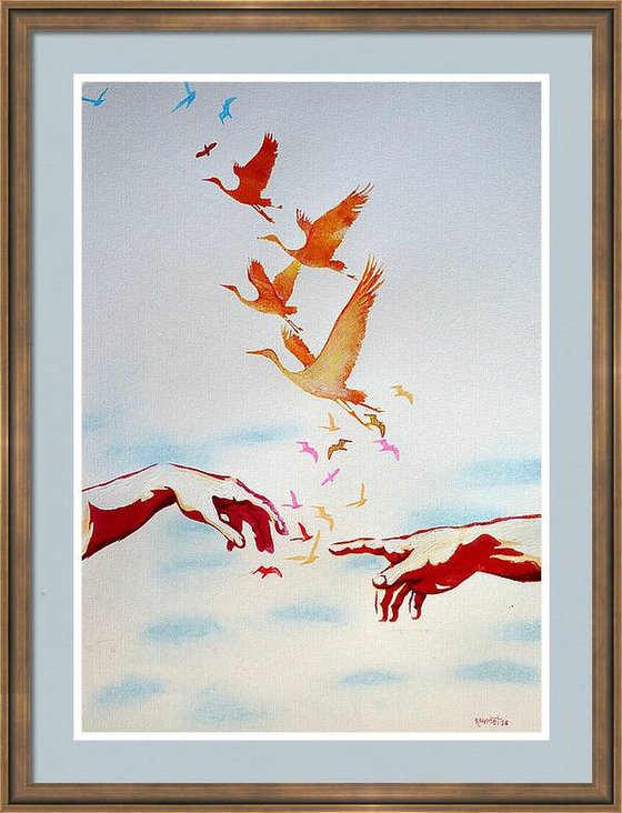 Fantasy with Flowers 335: paper 59x42cm