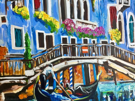 Venice . Beauty of Venice. Venetian canal.