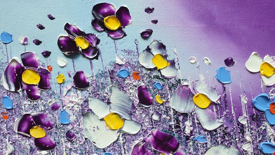 "Violet Night & Flowers in Love"