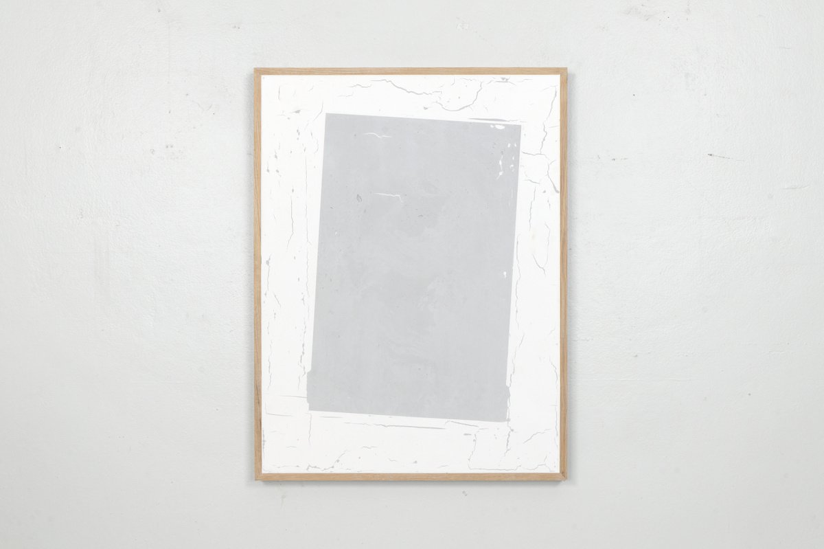 Geometric Abstract Painting By Johan Soderstrom, 25 X 33, #353 Even Split, Original Artwork