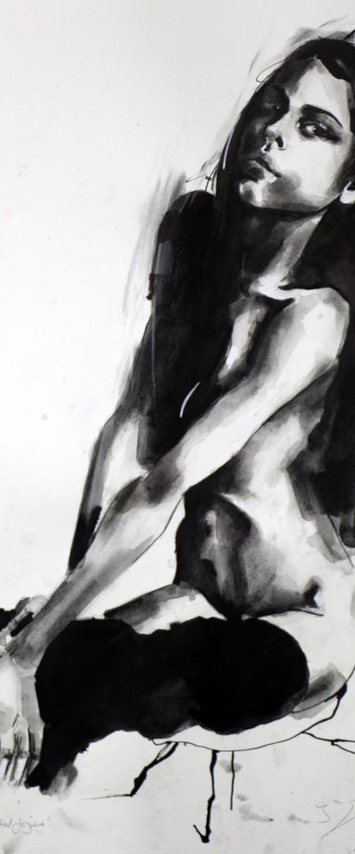 7-5-14 seated figure by Thomas Donaldson