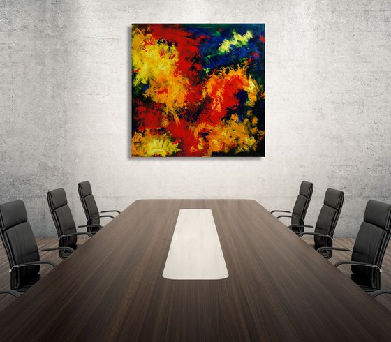 Festival Of Sharing Love (100 x 100 cm) (40 x 40 inches) XXL