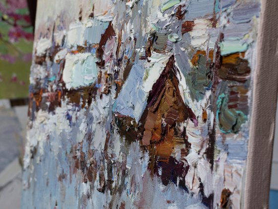 Winter Landscape - Original oil Landscape painting