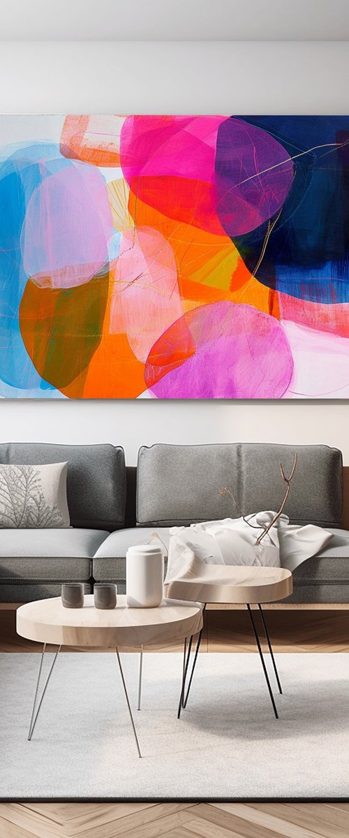 Colorful Abstract Painting by Sasha Robinson