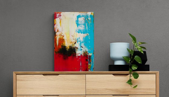 45x30 cm Small Abstract Painting Original Oil Painting Canvas Art