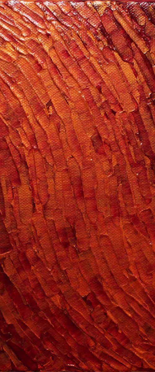 Texture movement / Red Orange by Jonathan Pradillon