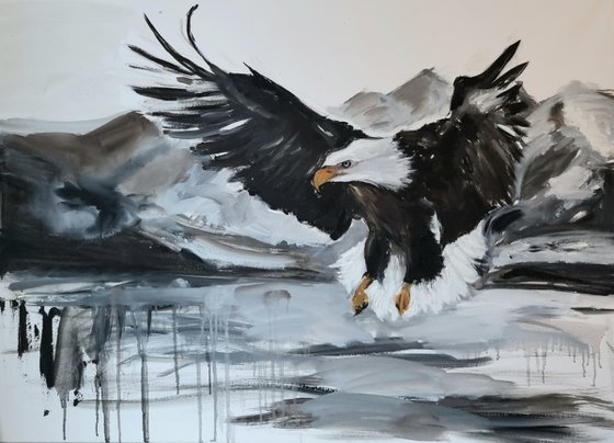 Watch out! Eagle painting