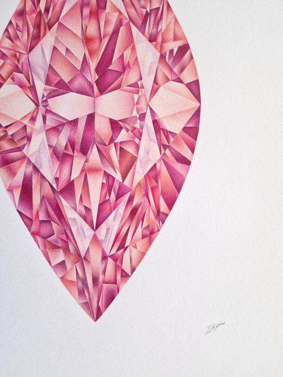 Marquise Cut Fancy Pink Diamond
