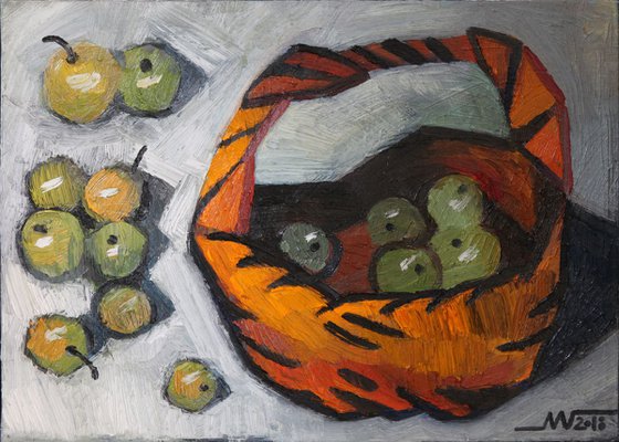 Still life with basket