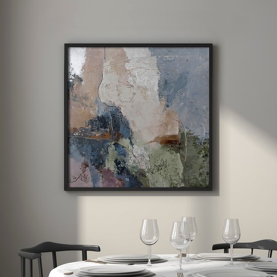 Noto 2" Blue green purple abstract art