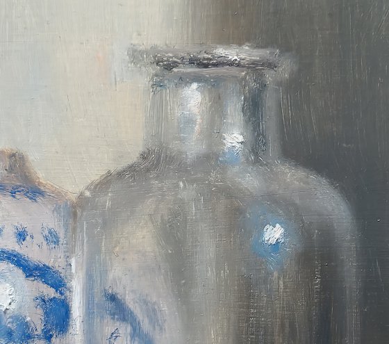 Tangerines and a Vase