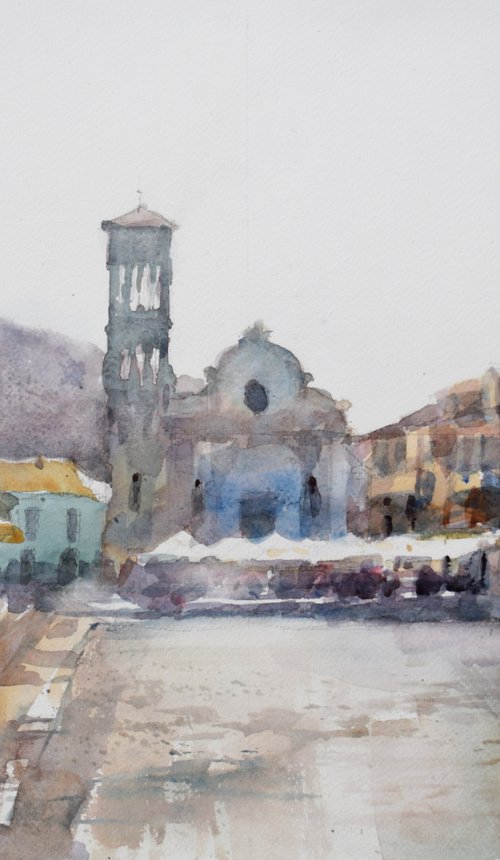 Hvar, Adriatic sea by Goran Žigolić Watercolors