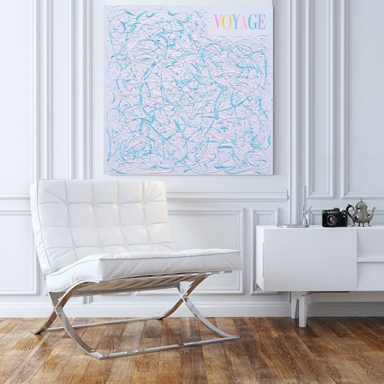 VOYAGE (abstract popart painting)