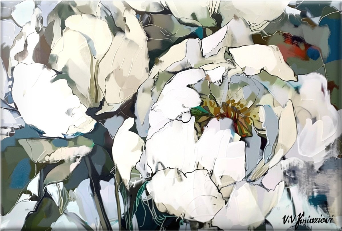  Ivory Reverie #1 By V+V Kniazievi, 59 X 39, Artwork For Sale On Artfinder