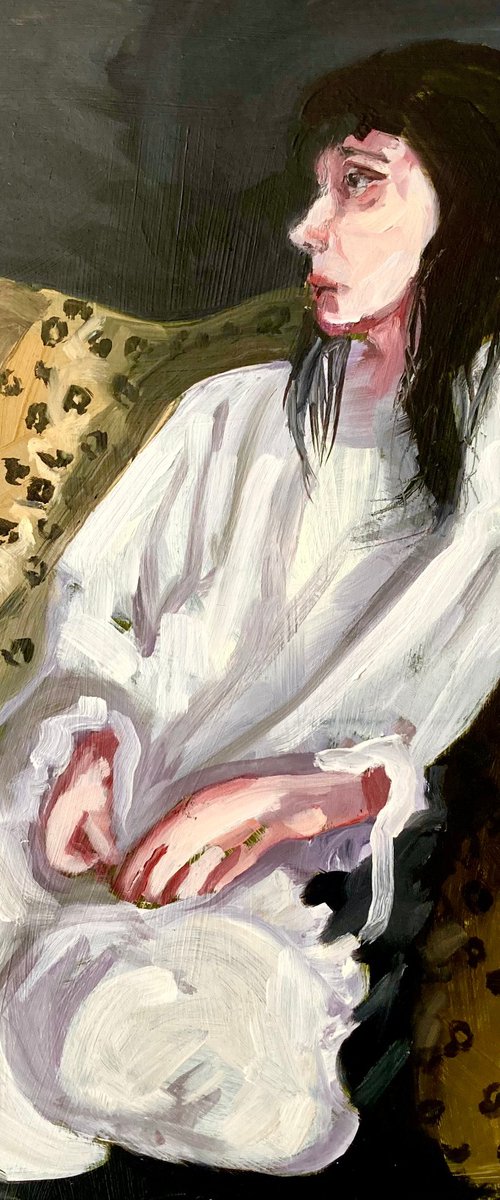 Woman on Sofa by Sarah Bale
