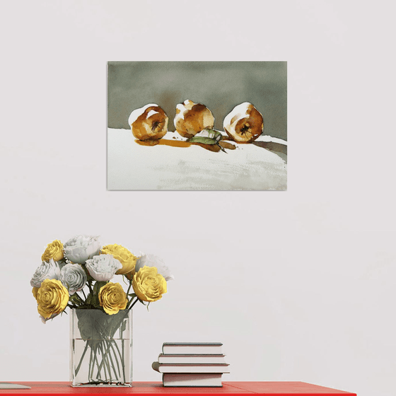 still life with quinces