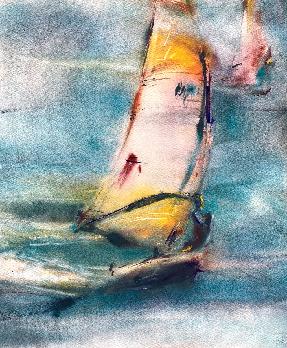 Windsurfing symphony by Anna Boginskaia