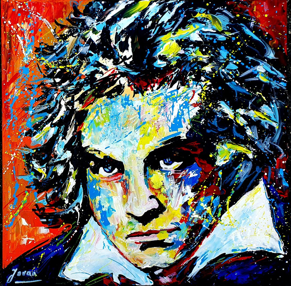 Strange look of genius, Beethoven by Jovan Srijemac