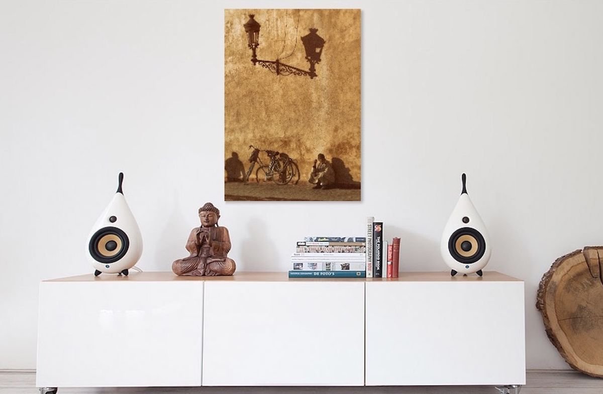 Photorealistic Cityscapes Photograph By Marc Ehrenbold, 30 X 40", Shadows Of Marrakech, Original Artwork