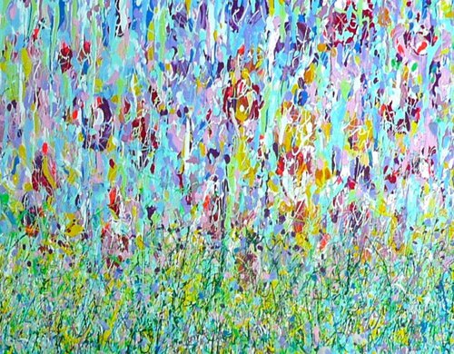 Wild Tulip Meadow by Lesley Blackburn
