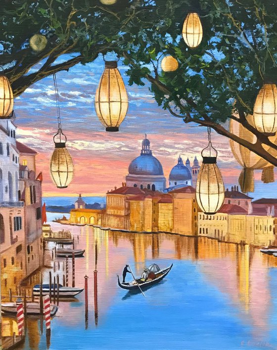 Original oil painting "Venice" -  40x50 cm (2022)