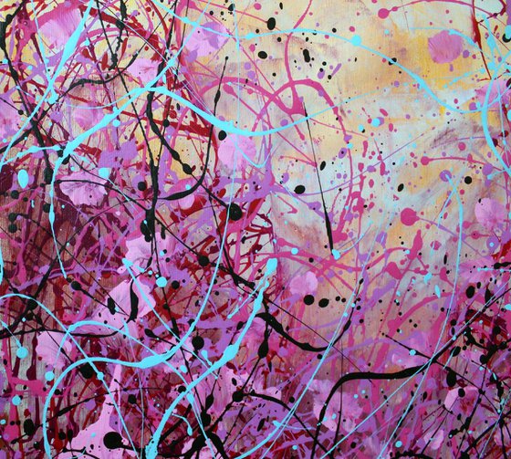 Never Forgotten #2 - Original floral abstract painting