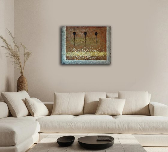 "Ternary Perception". Encaustic.