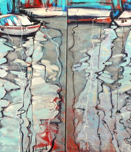 July breeze. Diptych by Anastasiia Kraineva (Masniuk)
