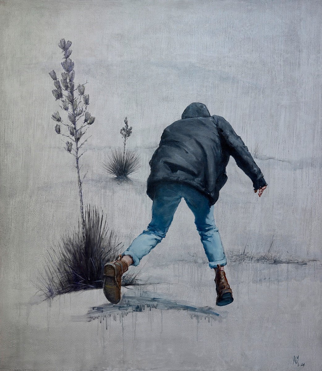 Urban And Pop Oil Painting , Escape From Reality By Oleg Kateryniuk, 51 X 59, Artwork For Sale On Artfinder