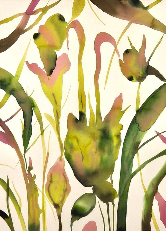 Butti - Abstract Botanical watercolor