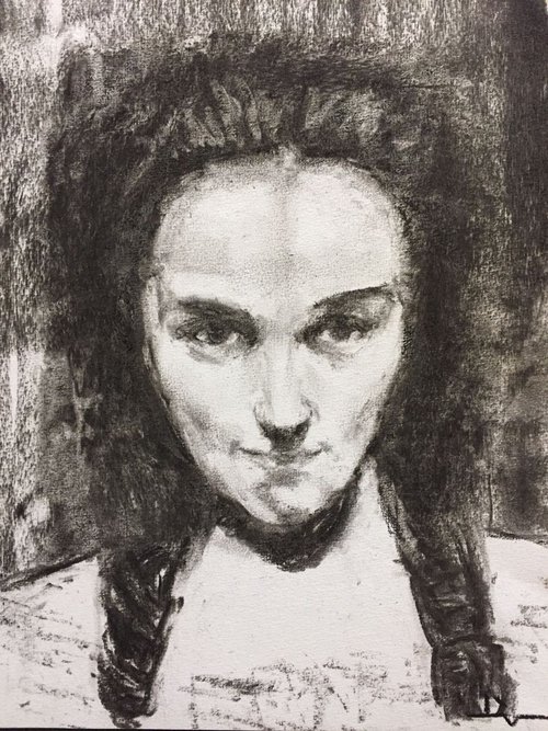 Study from Gustave Courbet « La voyante » by Dominique Dève