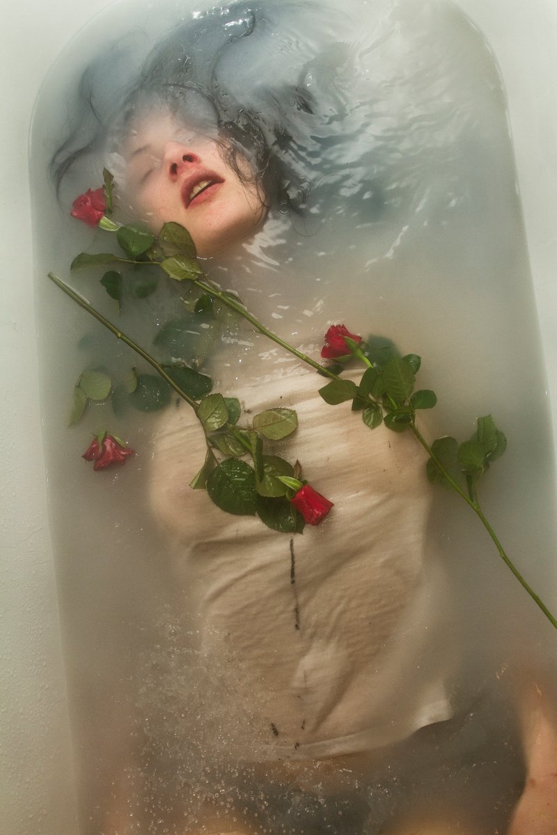 Impressionistic Portrait Photograph By Sandra Platas Hernandez, 12 X 17", El Alma De Alz, Original Artwork