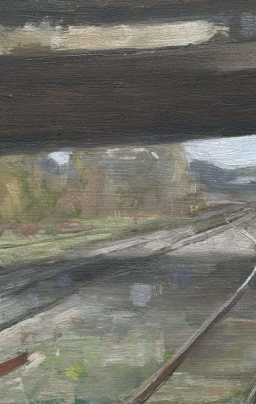 Footbridge, West Ruislip by Alex James Long