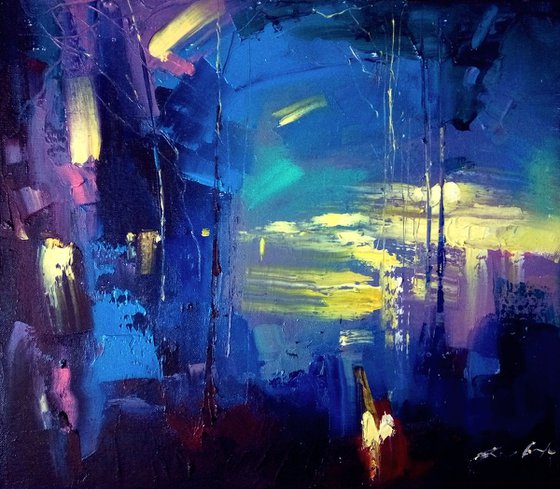 "Night landscape" by Artem Grunyka