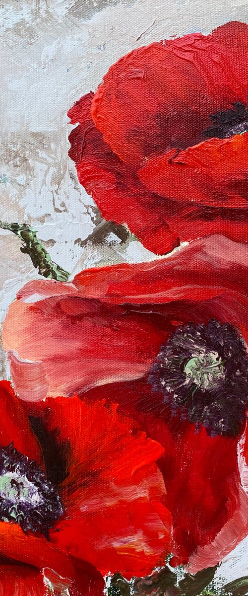 RED POPPIES by Oksana Petrova