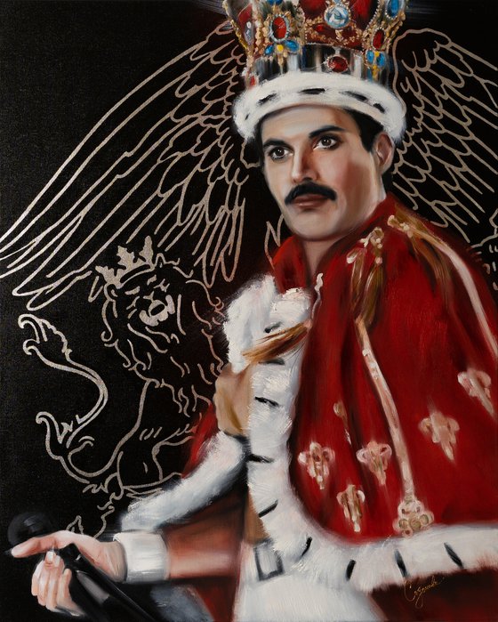 QUEEN Freddie Mercurty Portrait