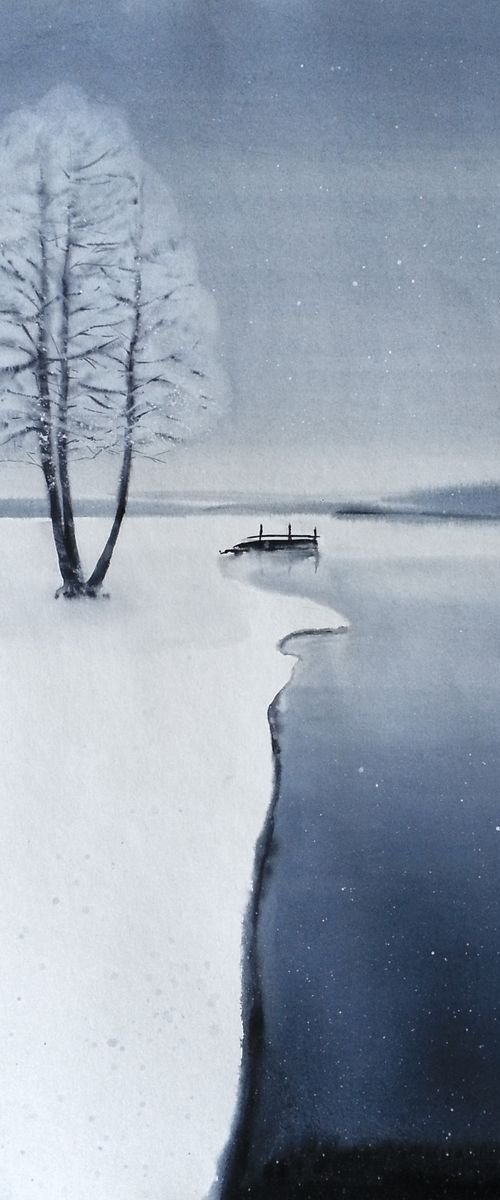 The Melancholy Of Winter – win by Olga Beliaeva Watercolour