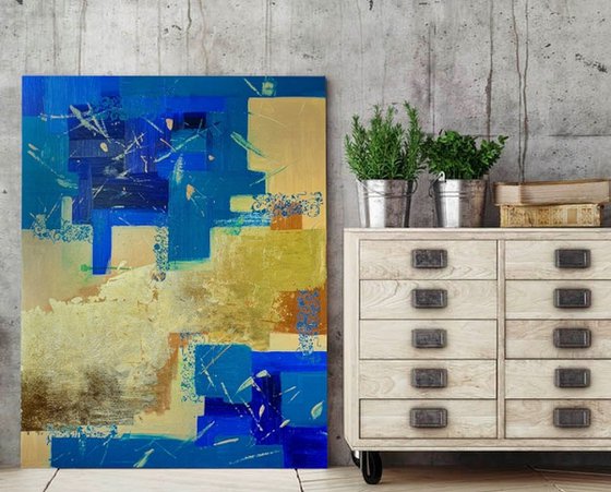 Blue and Gold Harmony