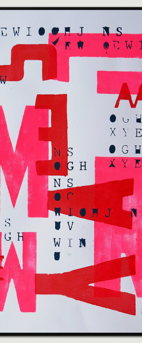 Neon Typography Pink by ROCO Studio