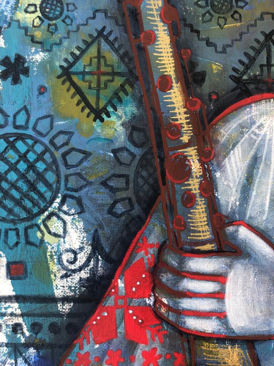 “Veronika” portrait for ukrainian saxophonist