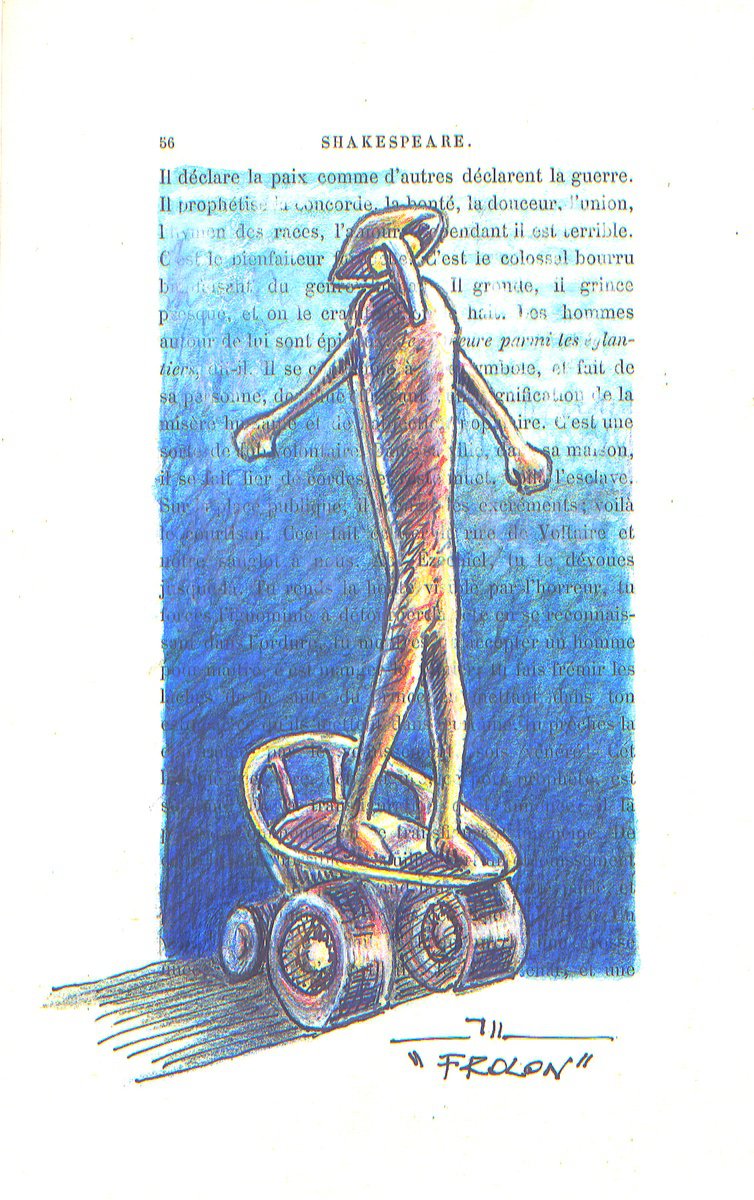 Frolon, sketch of sculpture by Jean-Luc Lacroix